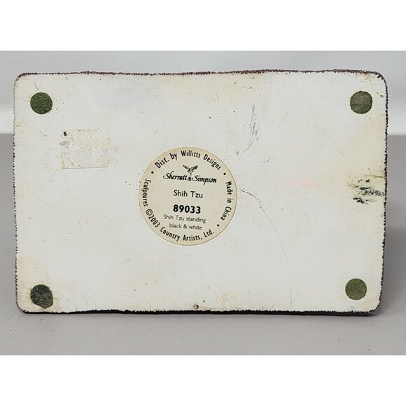 2003 Sherratt & Simpson Shih Tzu Standing Figurine 89033 By Country Artists Ltd - Picture 6 of 10